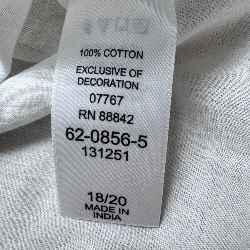 Swimsuits For All Swimsuit Cover Up Women's SIZE 18/20 Short Tab Sleeve White - Picture 16 of 16